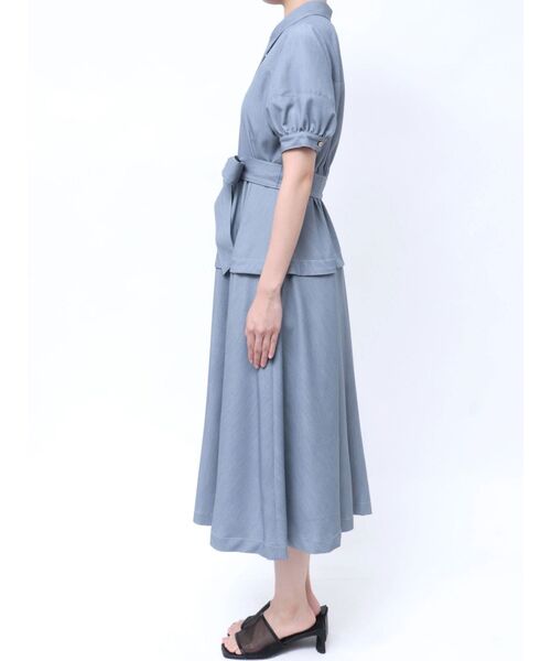 未使用品◆TONAL テーラードフレアワンピース ネイビー◆トーナル TONAL（トーナル）の「テーラードフレアワンピース（ワンピース