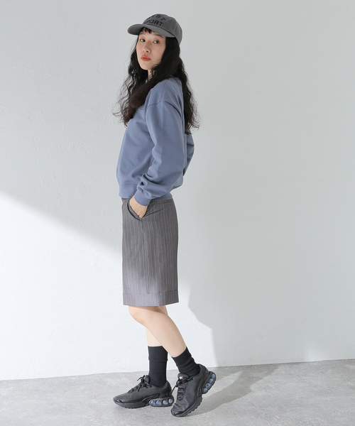 JOINT WORKS(ジョイントワークス)の「Calvin Klein /カルバン クライン MONOLOGO FRENCH TERRY RLXD CREW(Tシャツ/カットソー・レディース・ベージュ/スカイブルー・X-SMALL)」の6枚目の写真
