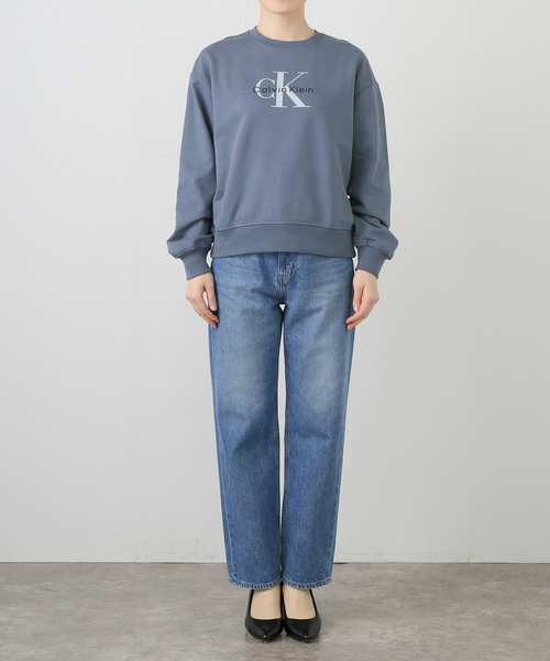 JOINT WORKS(ジョイントワークス)の「Calvin Klein /カルバン クライン MONOLOGO FRENCH TERRY RLXD CREW(Tシャツ/カットソー・レディース・ベージュ/スカイブルー・X-SMALL)」の20枚目の写真