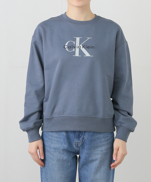 JOINT WORKS(ジョイントワークス)の「Calvin Klein /カルバン クライン MONOLOGO FRENCH TERRY RLXD CREW(Tシャツ/カットソー・レディース・ベージュ/スカイブルー・X-SMALL)」の21枚目の写真