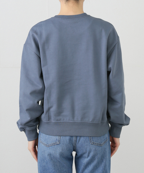 JOINT WORKS(ジョイントワークス)の「Calvin Klein /カルバン クライン MONOLOGO FRENCH TERRY RLXD CREW(Tシャツ/カットソー・レディース・ベージュ/スカイブルー・X-SMALL)」の12枚目の写真