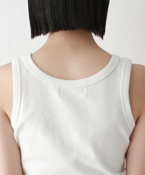 RAGEBLUE(レイジブルー)の「ワンポイント刺繍リブタンクトップ(タンクトップ・レディース・ホワイト/グレー×ホワイト・FREE)」の17枚目の写真
