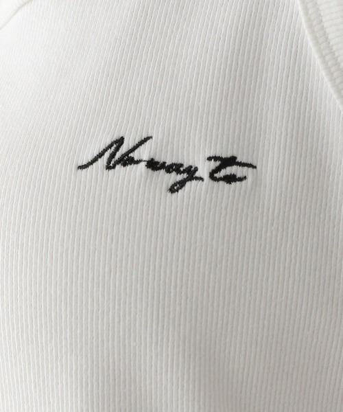 RAGEBLUE(レイジブルー)の「ワンポイント刺繍リブタンクトップ(タンクトップ・レディース・ホワイト/グレー×ホワイト・FREE)」の18枚目の写真