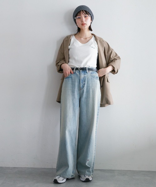 RAGEBLUE(レイジブルー)の「ワンポイント刺繍リブタンクトップ(タンクトップ・レディース・ホワイト/グレー×ホワイト・FREE)」の20枚目の写真