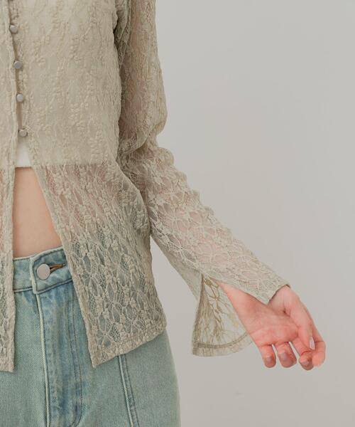 SENSE OF PLACE by URBAN RESEARCH(センスオブプレイスバイアーバンリサーチ)の「ボートネックレースカーディガン(カーディガン/ボレロ・レディース・ブラック/アイボリー/ベージュ・ONE)」の18枚目の写真