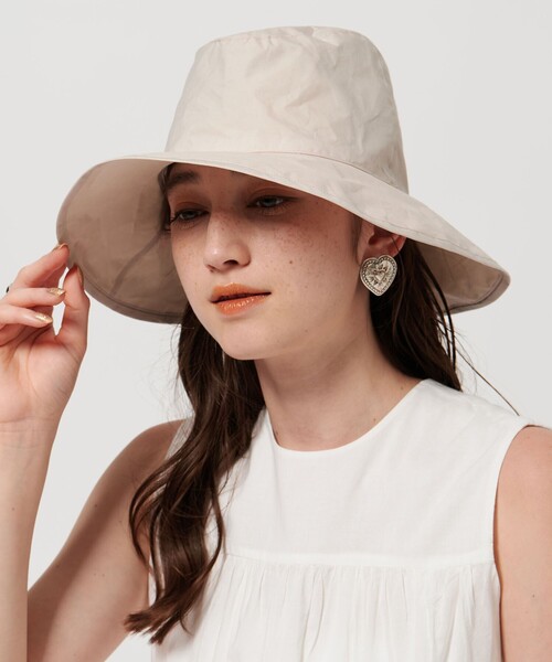 KIJIMA TAKAYUKI（キジマ　タカユキ）の「＜KIJIMA TAKAYUKI＞CTN SOFT ハット（ハット・レディース・ベージュ/ブラック・FREE）」の12枚目の写真