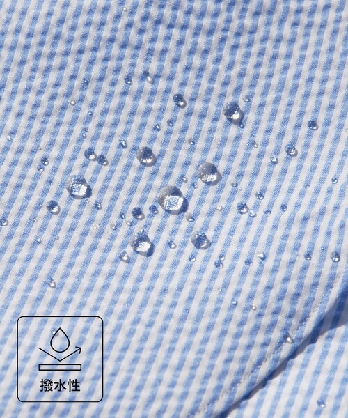 J.PRESS（ジェイプレス）の「過酷な夏を乗り切るマストな1着！【 高通気性 / 軽量 / ノンアイロン / 撥水】【BEAT HEAT SYSTEM】半袖ドレスシャツ / B.D.（ビジネスシャツ・メンズ・ホワイト系/ネイビー系3/パープル系3/サックスブルー系1/ピンク系1/ネイビー系1・MEDIUM/LARGE/X-LARGE/SMALL）」の8枚目の写真