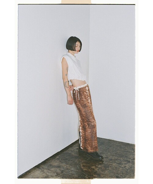 Ray BEAMS(レイビームス)の「ショルダーパッド フレンチスリーブ シャツ(シャツ/ブラウス・レディース・ホワイト/ブラック・ONE SIZE)」の12枚目の写真