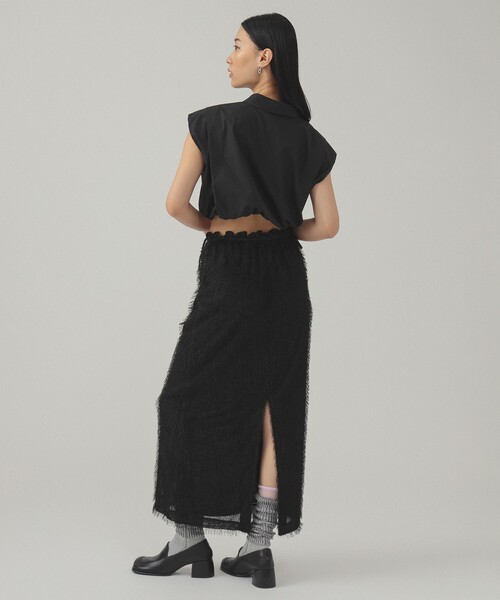 Ray BEAMS(レイビームス)の「ショルダーパッド フレンチスリーブ シャツ(シャツ/ブラウス・レディース・ホワイト/ブラック・ONE SIZE)」の16枚目の写真