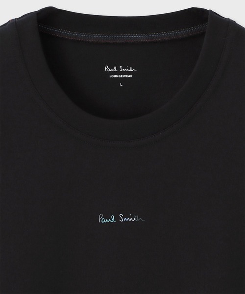 Paul Smith(ポールスミス)の「【ラウンジウェア】グラデーションロゴ Tシャツ【853246 7370S】(Tシャツ/カットソー・メンズ・ブラック/ホワイト/ネイビー・MEDIUM/LARGE)」の6枚目の写真