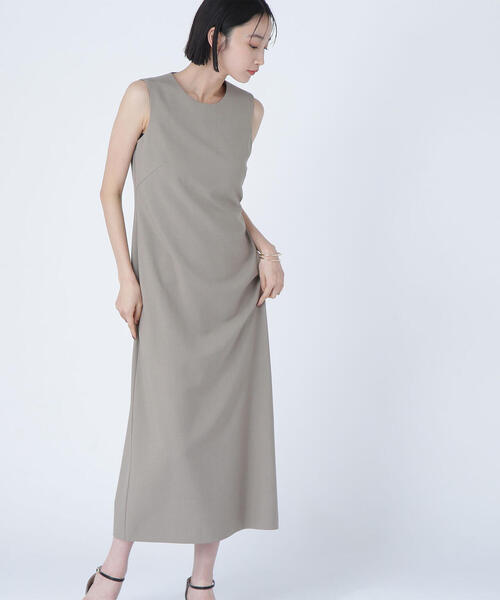 NATURAL BEAUTY BASIC(ナチュラルビューティーベーシック)の「◇ビスチェレイヤードナローワンピース(ワンピース・レディース・ベージュ/チャコールグレー・P/S/MEDIUM)」の18枚目の写真