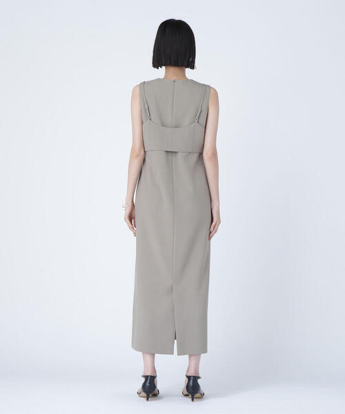 NATURAL BEAUTY BASIC(ナチュラルビューティーベーシック)の「◇ビスチェレイヤードナローワンピース(ワンピース・レディース・ベージュ/チャコールグレー・P/S/MEDIUM)」の21枚目の写真