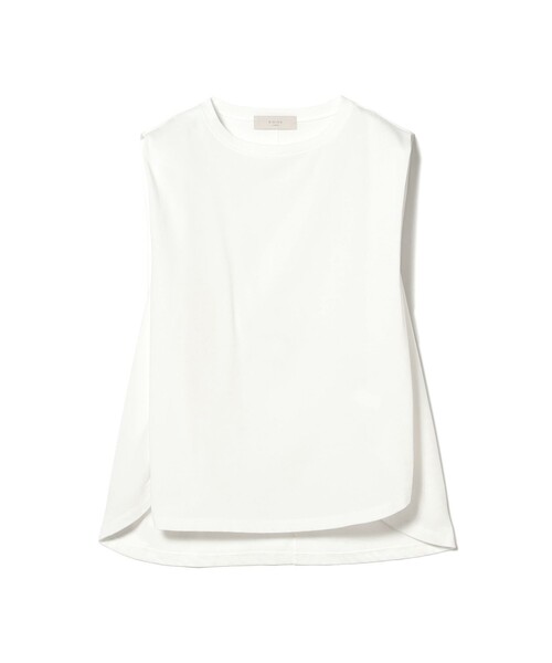 tシャツ 「NAVYS掲載 / 吸水速乾・接触冷感」ランド アンド ウォーター ノースリーブ タック Tシャツ レディース B：MING by BEAMS tシャツ 「NAVYS掲載 / 吸水速乾・接触冷感