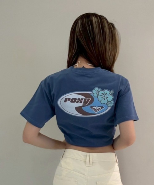 ROXY(ロキシー)の「HANGLOOSE/ロキシーロゴバックプリント半袖Tシャツ(Tシャツ/カットソー・レディース・ネイビー/ミント/ナチュラル・SMALL/MEDIUM/LARGE)」の3枚目の写真