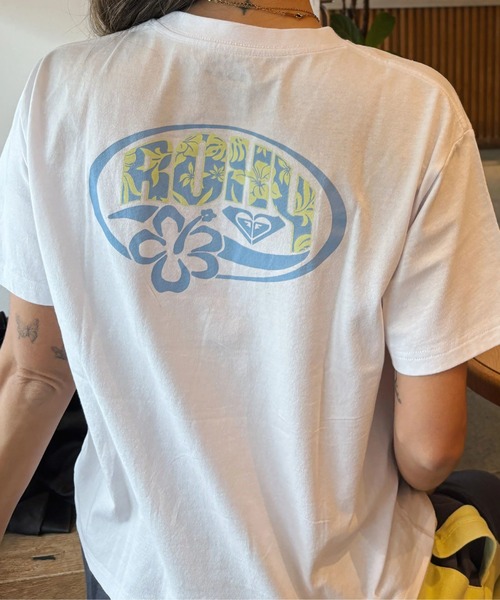 ROXY(ロキシー)の「HANGLOOSE/ロキシーロゴバックプリント半袖Tシャツ(Tシャツ/カットソー・レディース・ネイビー/ミント/ナチュラル・SMALL/MEDIUM/LARGE)」の4枚目の写真