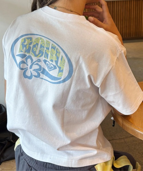 ROXY(ロキシー)の「HANGLOOSE/ロキシーロゴバックプリント半袖Tシャツ(Tシャツ/カットソー・レディース・ネイビー/ミント/ナチュラル・SMALL/MEDIUM/LARGE)」の5枚目の写真
