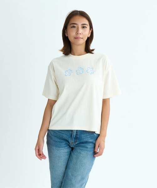 ROXY(ロキシー)の「HANGLOOSE/ロキシーロゴバックプリント半袖Tシャツ(Tシャツ/カットソー・レディース・ネイビー/ミント/ナチュラル・SMALL/MEDIUM/LARGE)」の8枚目の写真