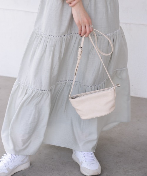 Bab（バブ）の「ショルダーミニバッグ（ショルダーバッグ・レディース・グリーン/ブラック/アイボリー/ベージュ・ONESIZE）」の7枚目の写真