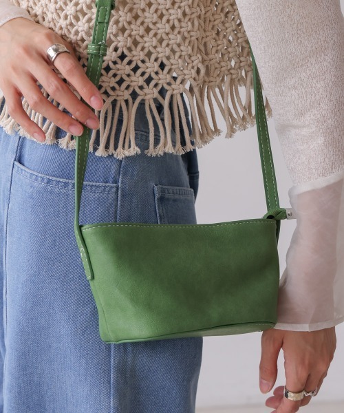 Bab（バブ）の「ショルダーミニバッグ（ショルダーバッグ・レディース・グリーン/ブラック/アイボリー/ベージュ・ONESIZE）」の19枚目の写真