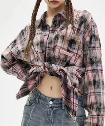 Z)【BLINGLEADS】ZIP SHIRT/ABM22056（シャツ/ブラウス）｜Bling
