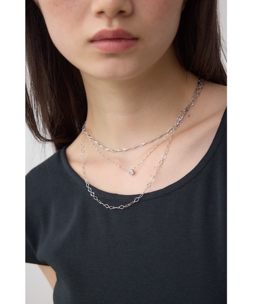 AZUL by moussy（アズールバイマウジー）の「3連ネックレス（ネックレス・レディース・シルバー/ゴールド系その他・FREE）」の3枚目の写真