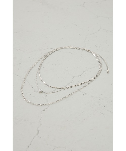 AZUL by moussy（アズールバイマウジー）の「3連ネックレス（ネックレス・レディース・シルバー/ゴールド系その他・FREE）」の5枚目の写真