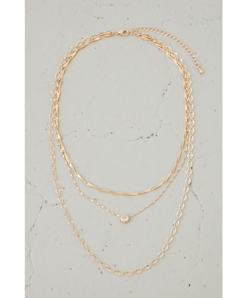 AZUL by moussy（アズールバイマウジー）の「3連ネックレス（ネックレス・レディース・シルバー/ゴールド系その他・FREE）」の10枚目の写真