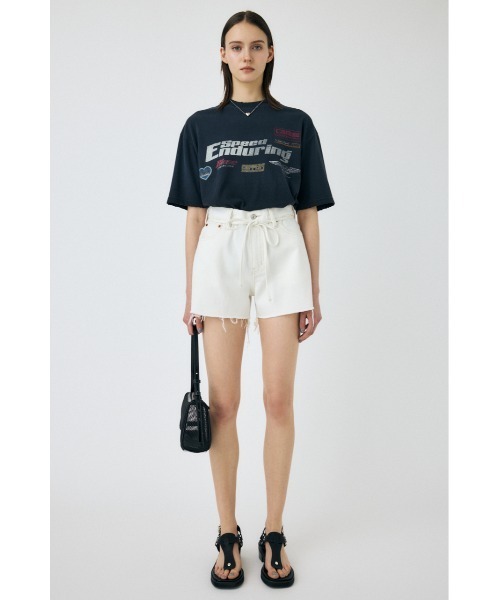MOUSSY（マウジー）の「COLLECTED MARKS Tシャツ（Tシャツ/カットソー・レディース・オフホワイト/ミント/ライトブラック・FREE）」の6枚目の写真
