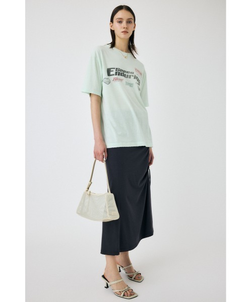 MOUSSY（マウジー）の「COLLECTED MARKS Tシャツ（Tシャツ/カットソー・レディース・オフホワイト/ミント/ライトブラック・FREE）」の15枚目の写真