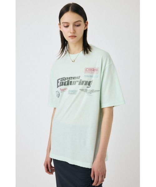 MOUSSY（マウジー）の「COLLECTED MARKS Tシャツ（Tシャツ/カットソー・レディース・オフホワイト/ミント/ライトブラック・FREE）」の18枚目の写真