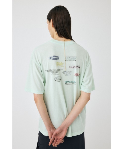 MOUSSY（マウジー）の「COLLECTED MARKS Tシャツ（Tシャツ/カットソー・レディース・オフホワイト/ミント/ライトブラック・FREE）」の20枚目の写真