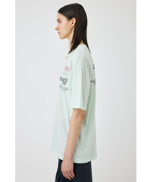MOUSSY（マウジー）の「COLLECTED MARKS Tシャツ（Tシャツ/カットソー・レディース・オフホワイト/ミント/ライトブラック・FREE）」の22枚目の写真