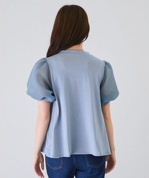 Jayro(ジャイロ)の「シアー袖ブラウス(Tシャツ/カットソー・レディース・ホワイト系その他/ブルー/ブラック・M)」の22枚目の写真