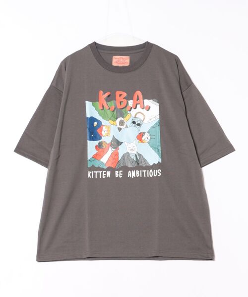 CORISCO（コリスコ）の「アニマルヒップホップ柄Tシャツ(M1)（Tシャツ/カットソー・メンズ・オートミール/ホワイト系1/ブラック系2/グレー系1/ブラック系1/グレー系2/ホワイト系2/キナリ・LARGE/MEDIUM/X-LARGE）」の20枚目の写真