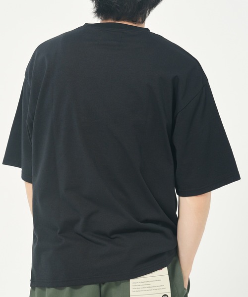 CORISCO（コリスコ）の「アニマルヒップホップ柄Tシャツ(M1)（Tシャツ/カットソー・メンズ・オートミール/ホワイト系1/ブラック系2/グレー系1/ブラック系1/グレー系2/ホワイト系2/キナリ・LARGE/MEDIUM/X-LARGE）」の13枚目の写真