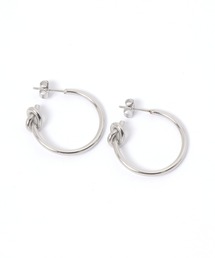 BAYFLOW | ステンレスノットフープピアス(ピアス(両耳用))