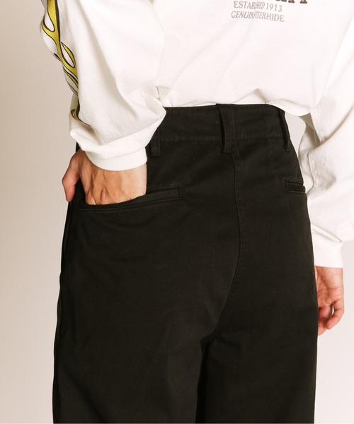 schott（ショット）の「Schott/ショット/CHINO TROUSERS/チノ トラウザーズ（チノパンツ・メンズ・ブラック/ブルーグレー・30/32/34/36）」の8枚目の写真