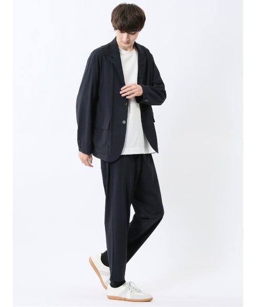TAKA-Q（タカキュー）の「【接触冷感 ストレッチ】タカキュー Sauna Camp×T/Q ととのい テーパードパンツ(セットアップ可能)（その他パンツ・メンズ・ネイビー/ブラック・MEDIUM/LARGE/X-LARGE）」の22枚目の写真