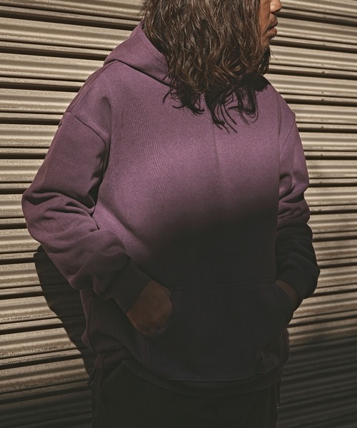 ALL RUNS（オールランズ）の「ヴィンテージ加工 カンガルーポケットフーディー（パーカー・メンズ・レッド/ブラック/パープル/ブラウン・L/M/XL）」の13枚目の写真