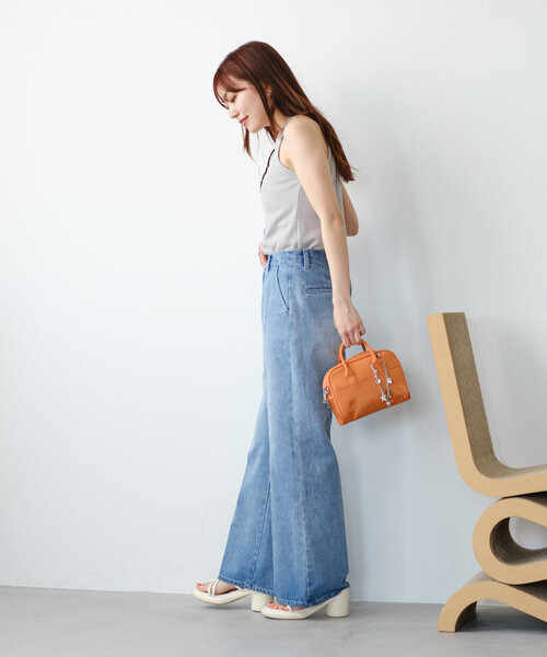 Kastane（カスタネ）の「【カップ取り外し可】B カップ付きホルターネックキャミ（キャミソール・レディース・ブラック/オフホワイト/グレー・FREE）」の19枚目の写真