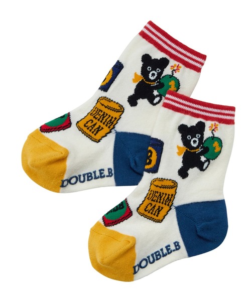 DOUBLE_B(ダブルビー)の「Lift Off!デザインソックス(ソックス/靴下・キッズ・ブラック/マルチ・11-13cm/13-15cm/15-17cm/17-19cm/19-21cm)」の2枚目の写真