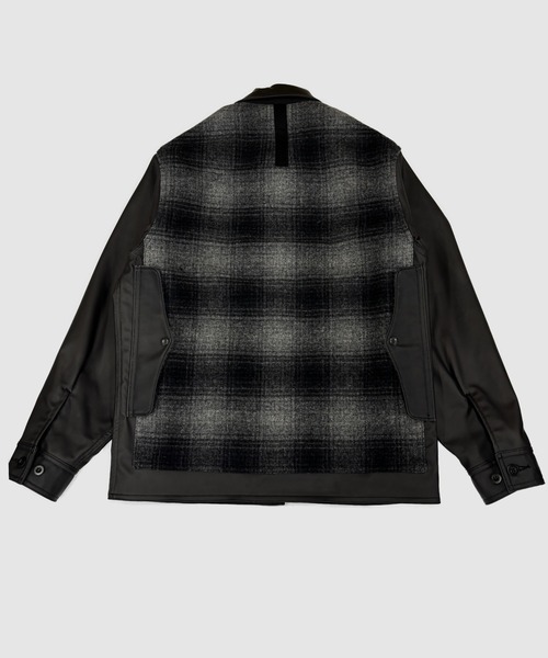ジュンヤマン FILSON縮絨 MACKINAW CRUISER JACKET FILSON」W-NAME 縮絨 WOOL CHECK - LINED MACKINAW JACKET