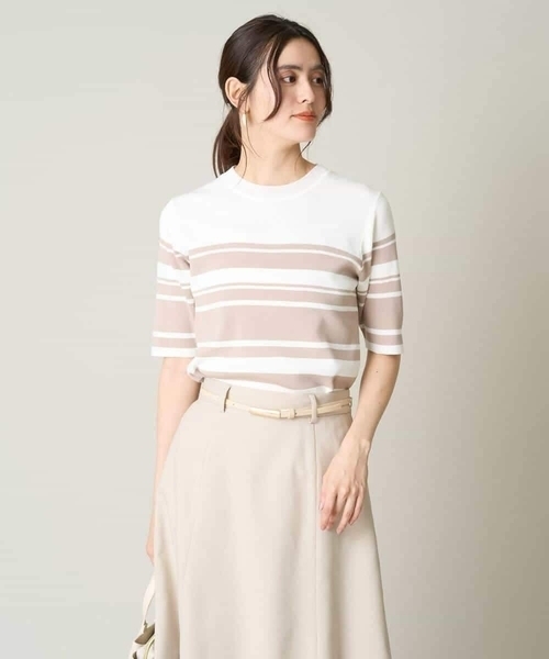 a.v.v（アーヴェヴェ）の「【洗える/UVカット】クルーネックニット（ニット/セーター・レディース・ブルー/ミント/レッド・36/34/42/38/40）」の15枚目の写真