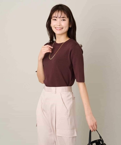 a.v.v（アーヴェヴェ）の「【洗える/UVカット】クルーネックニット（ニット/セーター・レディース・ブルー/ミント/レッド・36/34/42/38/40）」の21枚目の写真