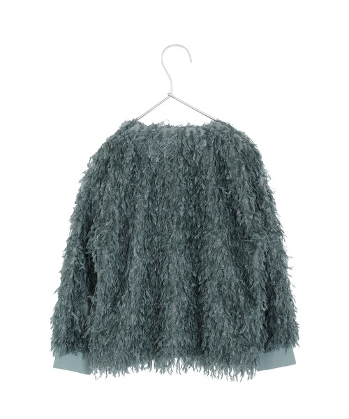 MAKE YOUR DAY（メイクユアデイ）の「ママとおそろいシャギーカーディガン■80～140cm（カーディガン/ボレロ・キッズ・ブラック/ミント・130/120/110/100/90/80/140）」の20枚目の写真