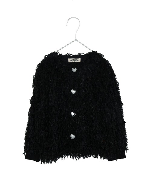 MAKE YOUR DAY（メイクユアデイ）の「ママとおそろいシャギーカーディガン■80～140cm（カーディガン/ボレロ・キッズ・ブラック/ミント・130/120/110/100/90/80/140）」の17枚目の写真