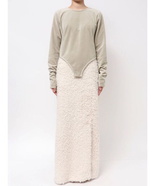 tシャツ 「Htage」バックオープンデザインロングスリーブTee レディース Htage】バックオープンデザインロングスリーブTee（Tシャツ