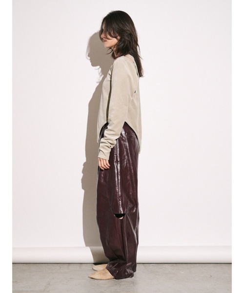 Htage（テージ）の「【Htage】バックオープンデザインロングスリーブTee（Tシャツ/カットソー・レディース・ブラック/ブルー/ヘザーグレー・FREE）」の16枚目の写真