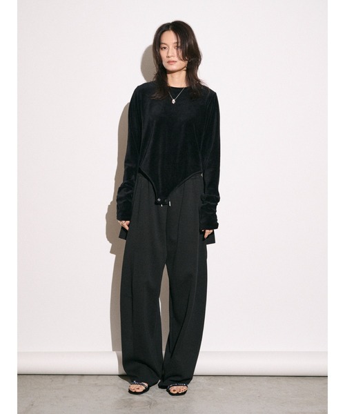 Htage（テージ）の「【Htage】バックオープンデザインロングスリーブTee（Tシャツ/カットソー・レディース・ブラック/ブルー/ヘザーグレー・FREE）」の19枚目の写真