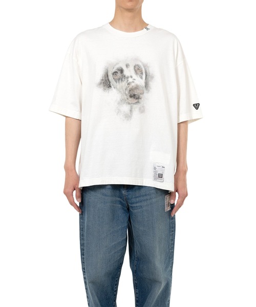 24SS メゾン ミハラヤスヒロ Dog Printed T-shirt 50 Maison MIHARA YASUHIRO - ドッグプリントTシャツ - Dog Printed T